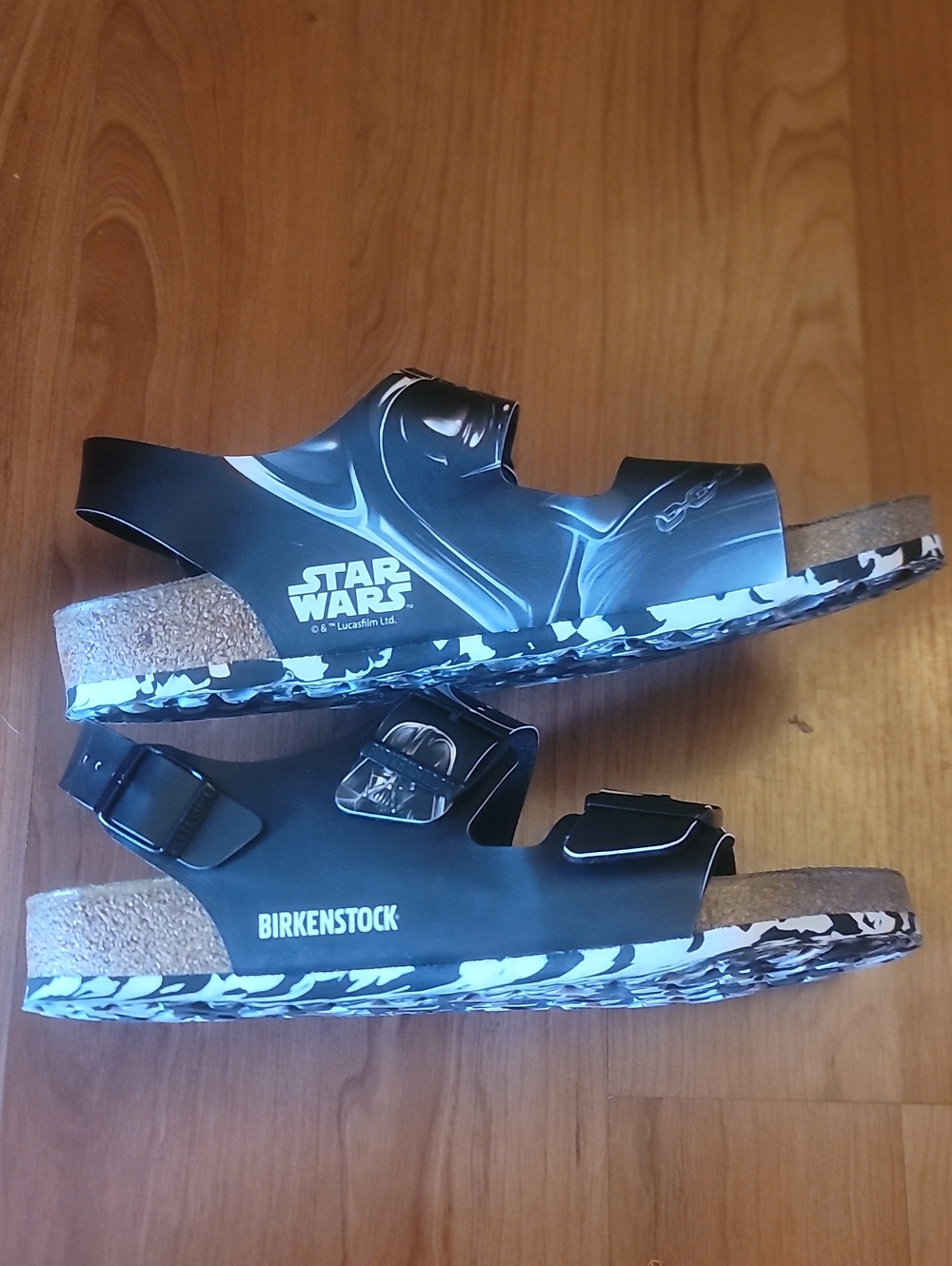 Birkenstock Milano Star War Edition Themed Two-Strap Sandals.  M7 W9